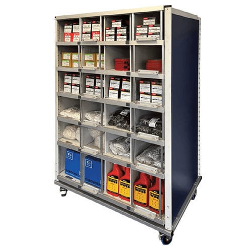 Armario para ordenar - TripFlag® - TwinBin - para consumibles / con ruedas