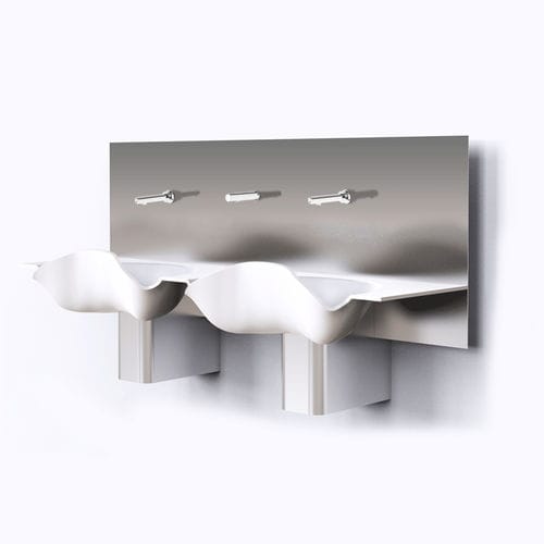 Fregadero quirúrgico 2 unidades - OR-L136 - LASA - de acero inoxidable / de Corian® / mando digital