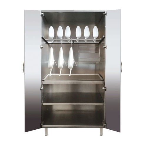 Armario para palanganas - HL-L120 - LASA - de hospital / con puertas batientes / de pared