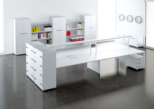 Escritorio rectangular - MOF-T150 - LASA - cuadrado / con forma de J / con cajón