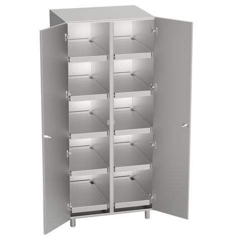 Armario de distribución - HL-L140 - LASA - para instrumental / de hospital / con puertas batientes