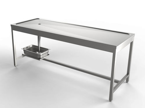 Mesa de autopsia de medicina legal - FH-L100 - LASA - de laboratorio de histopatología / de lavado de cadáveres / móvil