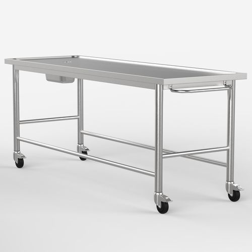 Mesa de autopsia de medicina legal - FH-L100 - LASA - de laboratorio de histopatología / de lavado de cadáveres / móvil