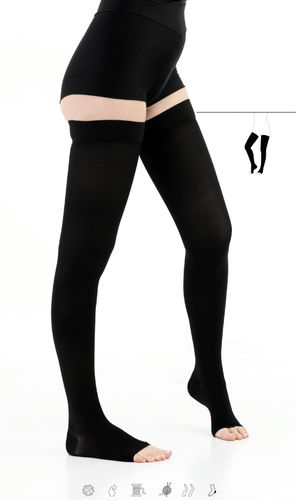 Calcetines de compresión para la prevención del tromboembolismo venoso - CP-610 - Europack International - unisex / beis / negro