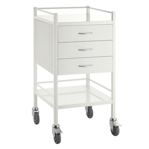 Carro médico - PCT03 - Pacific Medical - de uso general / para transporte / 3 estantes