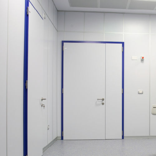 Puerta de protección radiológica - MeSpo - de hospital / abatible / de aluminio