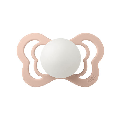 Chupete de silicona - Couture GLOW - BIBS - de látex / tetina anatómica / rosa