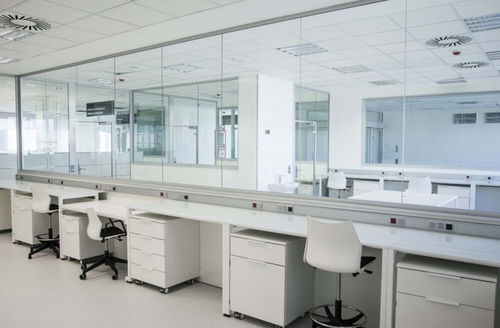 Armario para desechos - HIBLAB - de laboratorio / con estante / con puerta