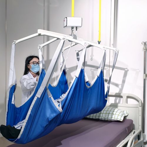 Elevador de pacientes manual - MD-T-200 - Shanghai Meddo Medical Devices Co., Ltd. - con batería / de techo / de altura regulable