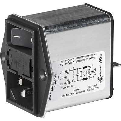 Interruptor para el sector médico - DD12 - Schurter - basculante / unipolar / 2 polos