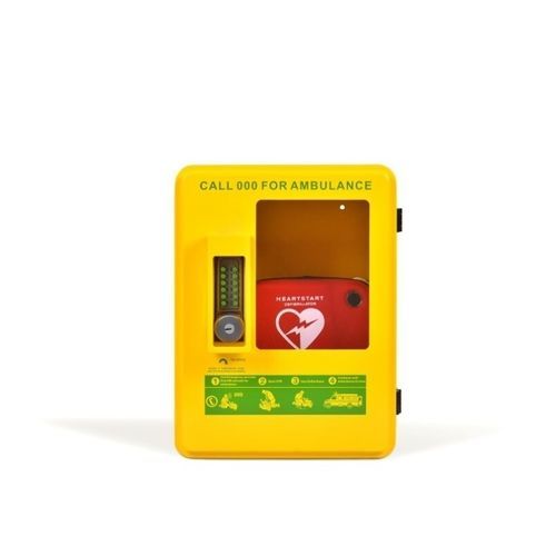 Armario de seguridad - WAP-M3K - Shenzhen WAP-health Technology - para desfibrilador / de pared / con puerta abatible