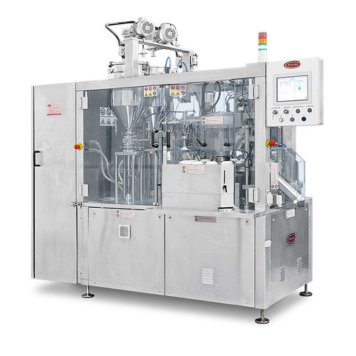 Máquina de llenado automática - P300 - TGM - TECNOMACHINES srl - de pie / compacta / para tuberías