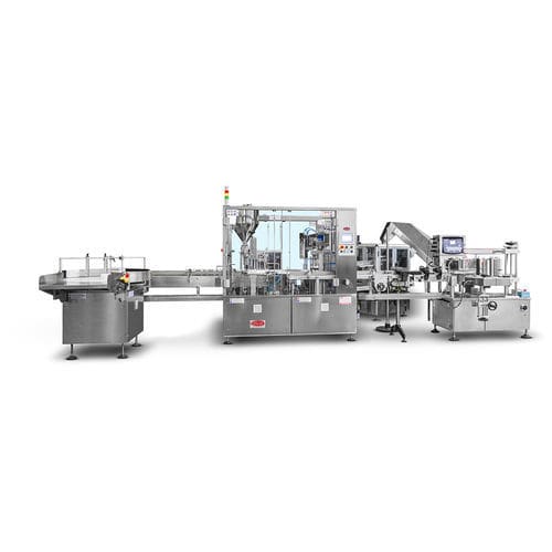 Máquina de llenado de líquidos - M100 - TGM - TECNOMACHINES srl - de botellas / de tapón / para la industria farmacéutica