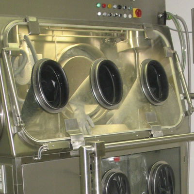 Aislador de secado - ART GmbH Anlagenbau Reinraum Technik - para vaciar bidones / clase ISO 5 / para producto tóxico