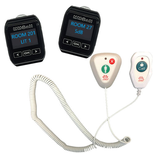 Sistema de alarma pulseras - MMCall France - con geolocalización / de vigilancia por GPS