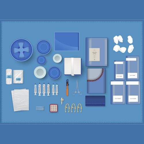 Kit médico de angiografía - XSSENTIAL  - SYNDEO Medical - estéril