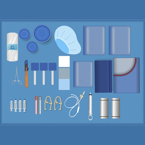 Kit médico de cirugía - XSSENTIAL Vein closure tray II - SYNDEO Medical - intervenciones vasculares / estéril