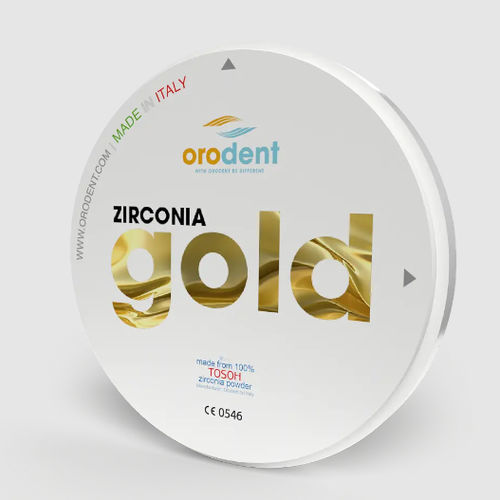 Material dental de circona - Gold  - Orodent srl - para puente dental / para corona / para restauración dental