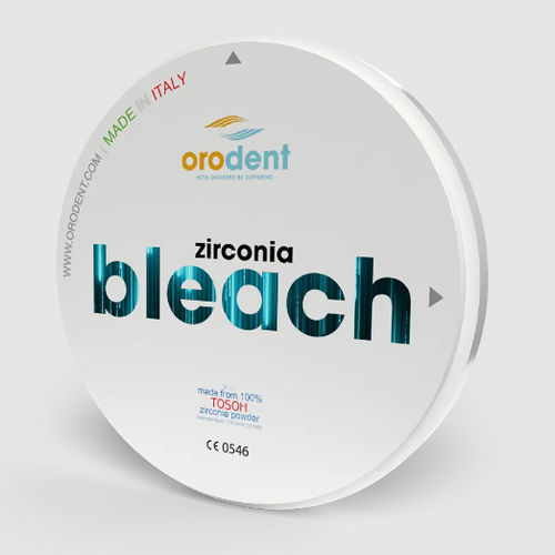 Material dental de circona - Bleach  - Orodent srl - para puente dental / para corona / para restauración dental