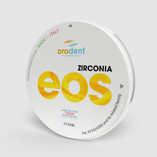 Material dental de circona - Eos  - Orodent srl - para puente dental / para corona / para restauración dental