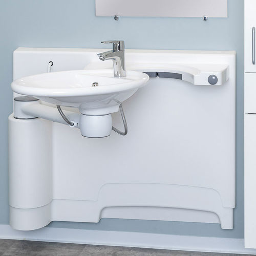 Fregadero para área de higiene - Swingline - ROPOX - 1 estación / de pared / de altura regulable