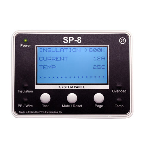 Dispositivo supervisor de aislamiento para quirófanos - SP-8 - PPO-Elektroniikka Oy - para la unidad de vigilancia intensiva / para locales médicos del grupo 2 / IEC 60364-7-710
