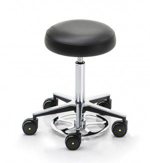 Taburete para centro sanitario - OP Hocker - SOLENI Beauty - con respaldo / con ruedas