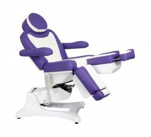 Sillón de reconocimiento podológico - Queen IX Comfort - SOLENI Beauty - eléctrico / de altura variable / con reposapiernas