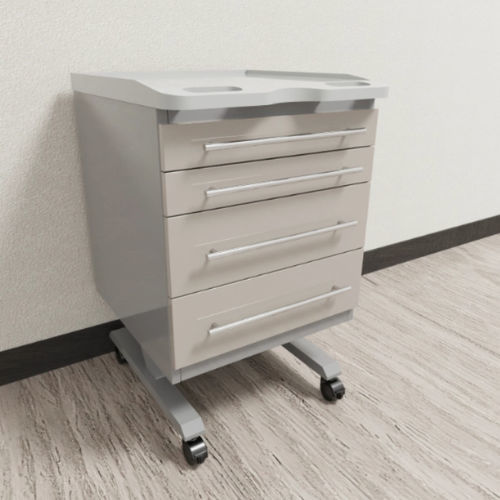 Armario para instrumental dental - MB04 - A4 Dental - para clínica dental / móvil / con cajón