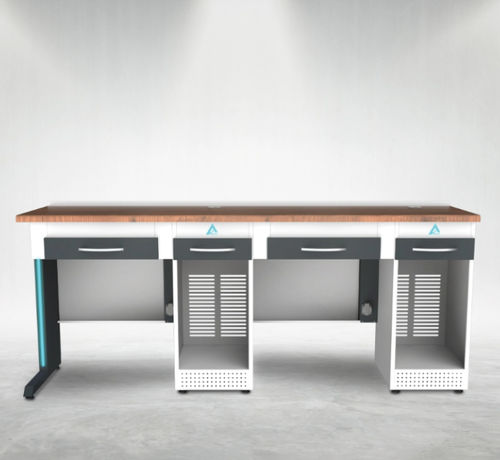 Puesto de trabajo para laboratorio dental con estantes - DM2 - A4 Dental - con cajones / doble
