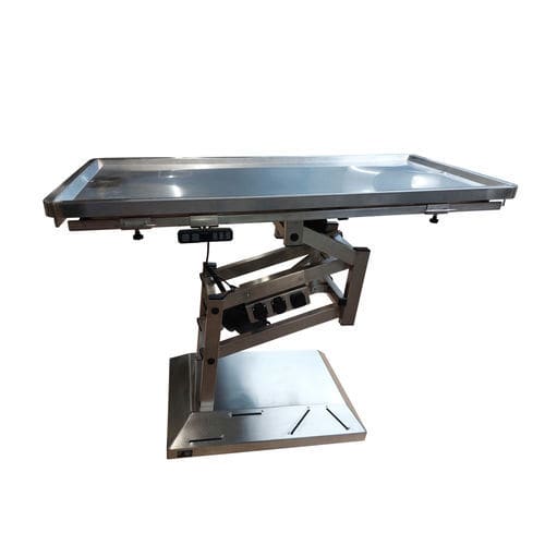 Mesa de operaciones veterinarias eléctrica - Mano Medical - para animales de compañía / con altura regulable / de transición