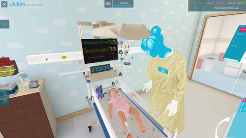 Software neumología - UbiSim - para cuidados de enfermería / pediátrico / de formación