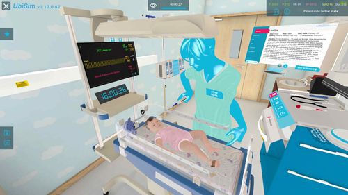 Software para cuidados de enfermería - Febrile Infant - UbiSim - pediátrico / de formación / de simulación