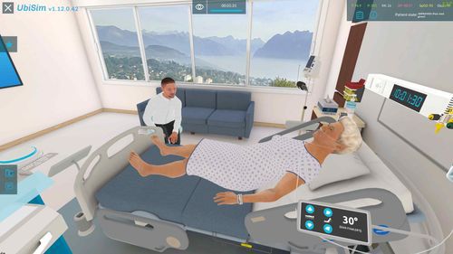 Software para cuidados de enfermería - End of Life Care - UbiSim - de formación / de simulación / con inteligencia artificial