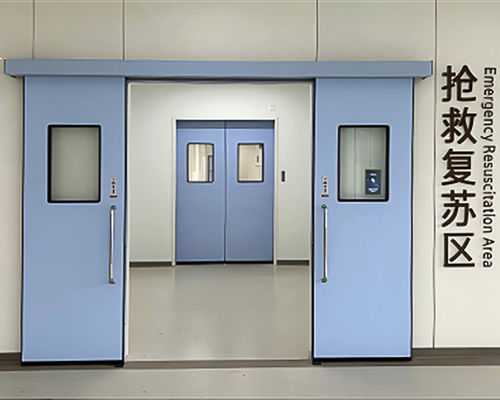 Puerta de seguridad - SLEEK - para sala blanca / corredera / automática
