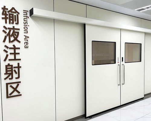 Puerta de seguridad - SLB-ISO-2 - SLEEK - para sala blanca / corredera / antibacterias