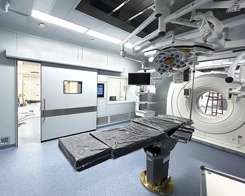 Puerta de protección radiológica - SLQ-D-pb3.0 - SLEEK - para unidad de radiología / corredera / automática