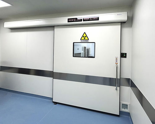 Puerta de protección radiológica - SLQ-D-pb4.0 - SLEEK - para unidad de radiología / corredera / de acero inoxidable
