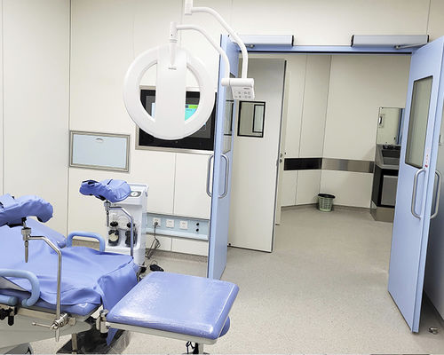 Puerta estanco al aire - SLW-2-conci - SLEEK - para unidad de radiología / abatible / antibacterias