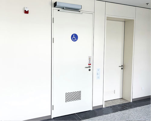 Puerta de seguridad - SLW-1-PWD - SLEEK - de hospital / abatible / automática