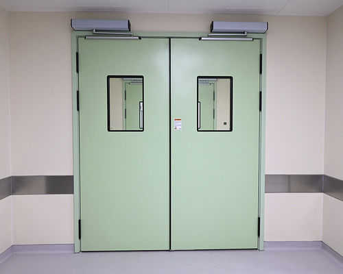 Puerta de seguridad - SLW-2-hpl - SLEEK - de hospital / abatible / automática