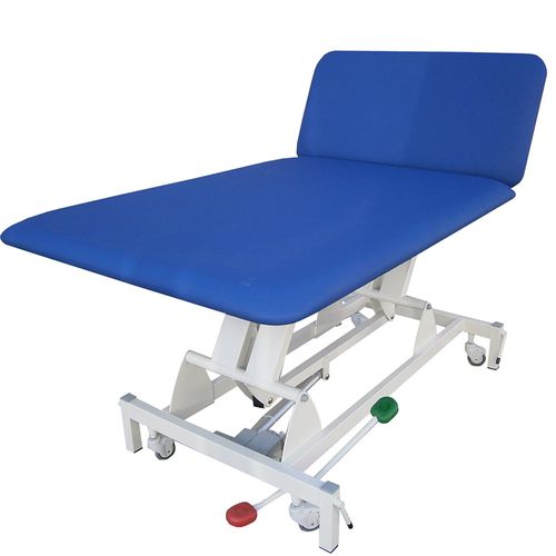 Mesa Bobath hidráulica - 43213 - kinefis - con ruedas / con altura regulable / de 2 secciones