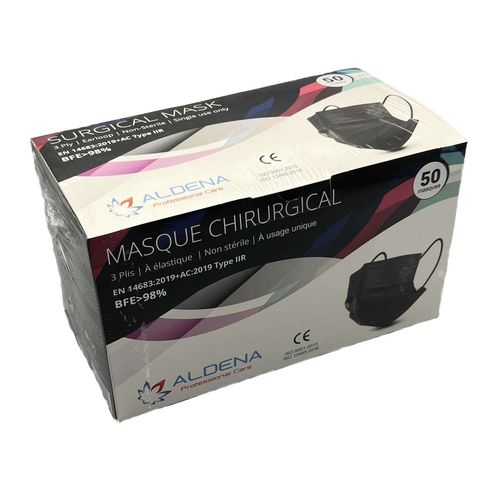 Mascarilla quirúrgica de tipo IIR - ALDENA EOOD - de polipropileno / para adulto / caja de 50