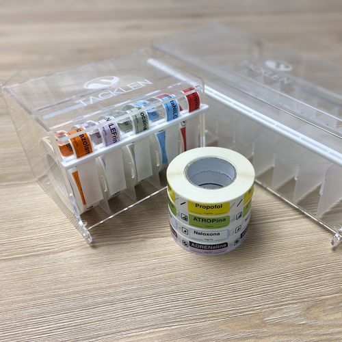 Etiqueta para caja de medicamento - Rolltac  - TACKLEN