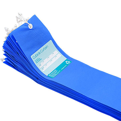 Biombo médico fijo - 50-001B - Sky Ocean Earth Medical - 1 panel / con cortina