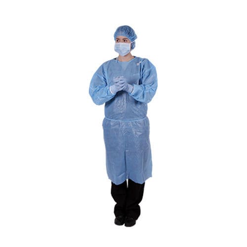 Bata quirúrgica para mujer - 29-382 - Sky Ocean Earth Medical - L / de polietileno / azul