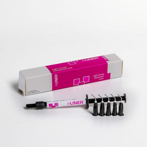 Adhesivo para restauración dental - i-LINER - i-dental - vidrio ionómero / fotopolimerizable