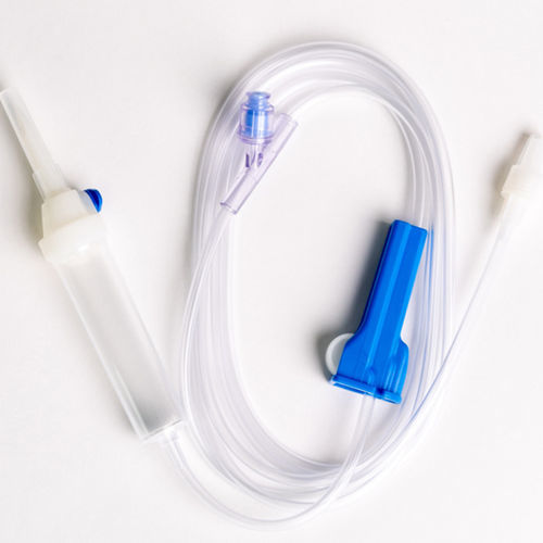 Set de perfusión con cámara de goteo - IS + site - Margomed - con conector en Y / con componentes sin látex