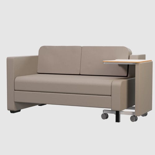 Sofá para sala de espera - MT 612  - Metahospitalar - para habitación de pacientes / para 2 personas