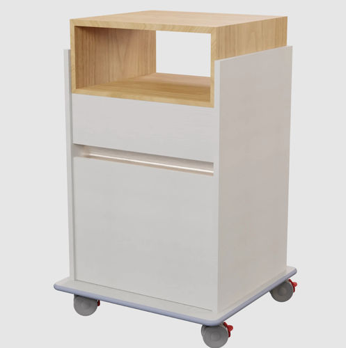 Mesa de cabecera con ruedas - MT 709 - Metahospitalar